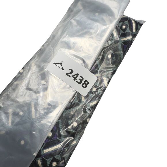 Talivari Mens 100% Silk Dress Tie Made in Italy Diamond Geometric Pattern 60" 4" - Picture 11 of 11